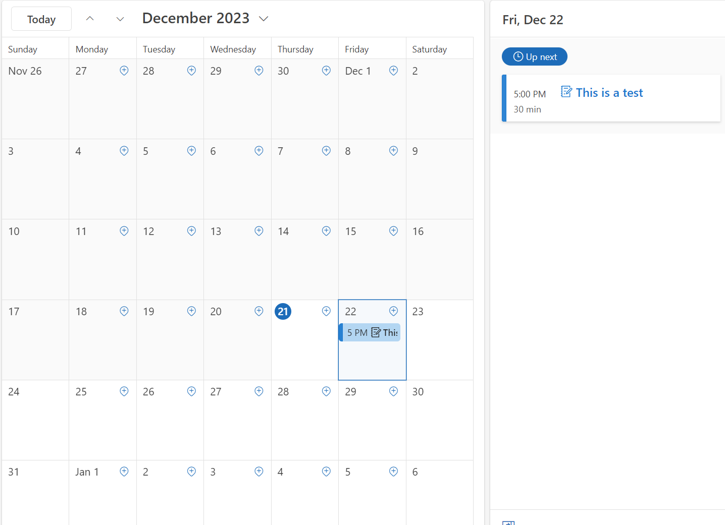 My Microsoft 365 Calendar